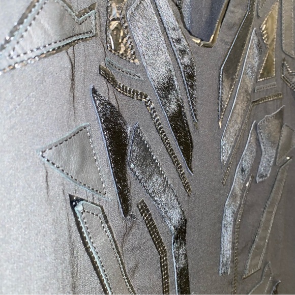 Helmut Lang Calf Fur and Goat Leather Black Dress 6 - Picture 4 of 10